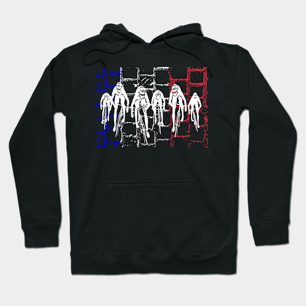 Cycling Paris Roubaix Hoodie by vintagejoa